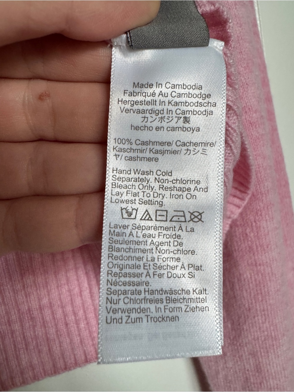 NWT J. CREW Women's Perfect Cashmere Cardigan Heather Bouquet Pink Size Large - Picture 7 of 13